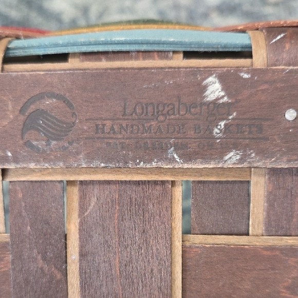 Longaberger Autumn Woven Basket with Handles - Picture 2 of 13